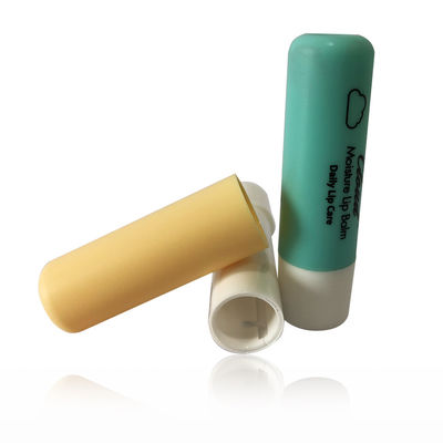 buy SGS Certified Empty Plastic Lip Balm Containers 3.8g Round Shape Green Color online manufacturer