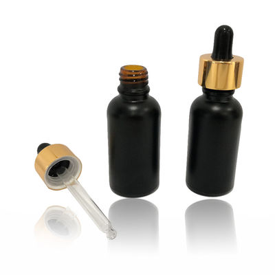 High End Cosmetic Packaging Bottle Black Tincture Bottle Leakage Proof