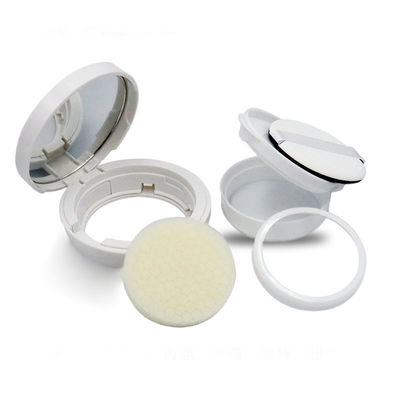 High End Elegant White Empty Cushion Foundation Case Leakage Proof