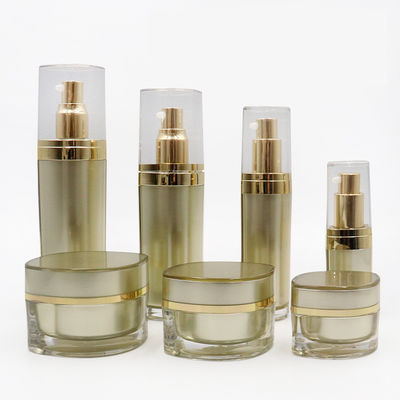 buy Hot Stamped Cosmetic Packaging Set With Cap Pump Pc308 Frosted Clear Cover Acrylic Cap online manufacturer